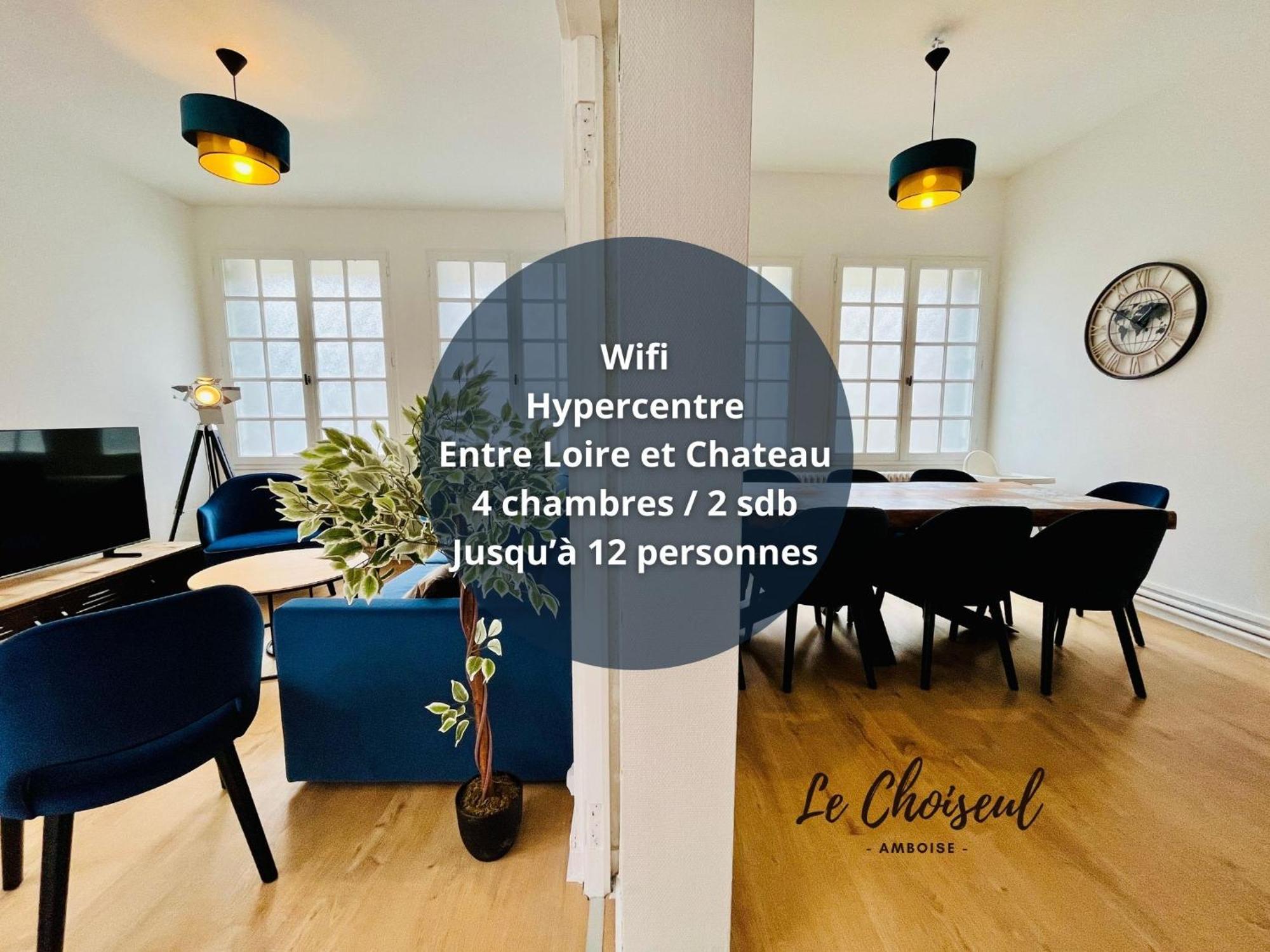 Le Choiseul - T5 Entre Loire Et Chateau Royal - Manoir De La Concorde Amboise Zewnętrze zdjęcie